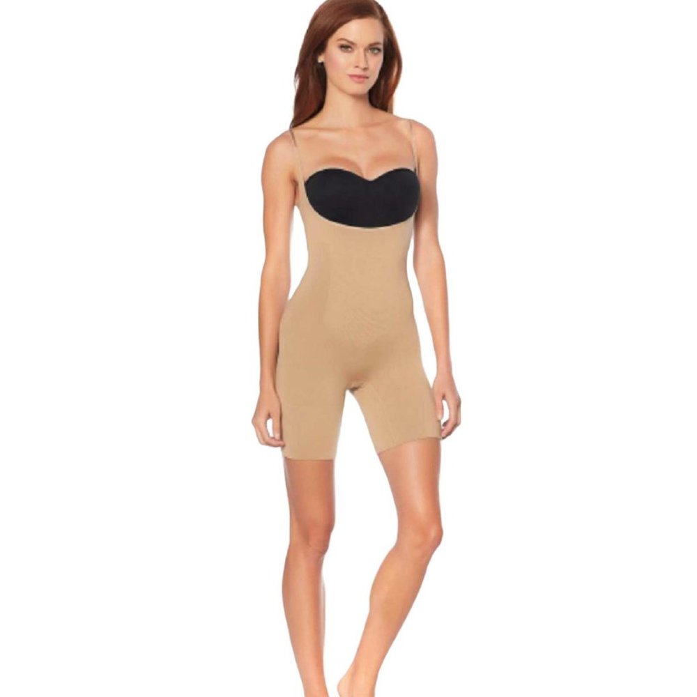 Nearly Nude High-Waist Torso and Thigh Shaper S/M (584876 -RS-21)
